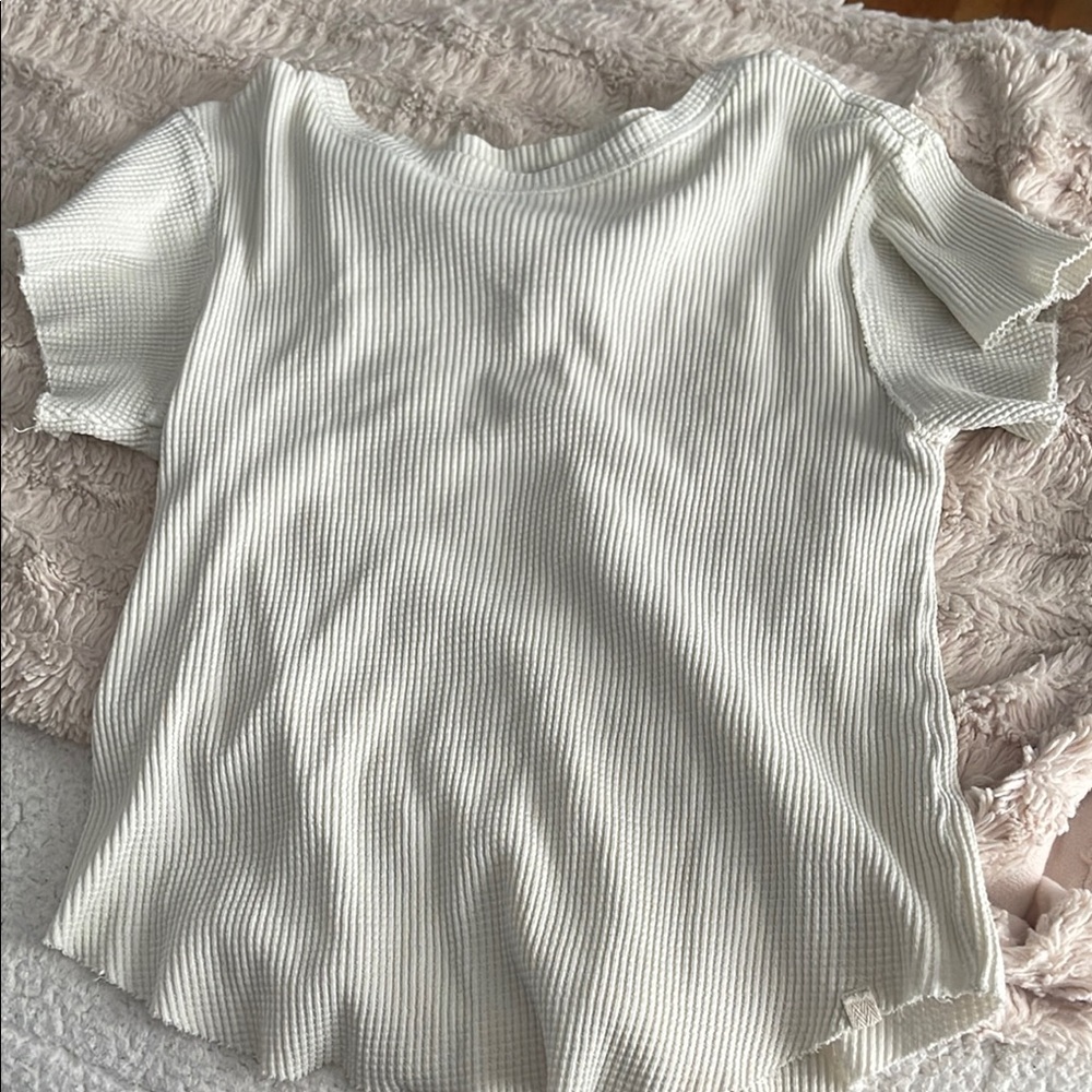 Free People Waffle Tee